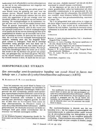 Eerste pagina van het artikel zoals het is gepubliceerd in het tijdschrift