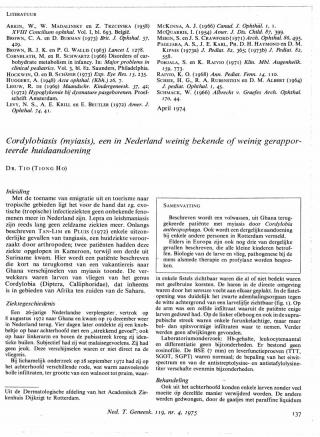 Eerste pagina van het artikel zoals het is gepubliceerd in het tijdschrift