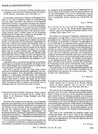 Eerste pagina van het artikel zoals het is gepubliceerd in het tijdschrift