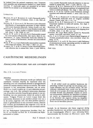 Eerste pagina van het artikel zoals het is gepubliceerd in het tijdschrift