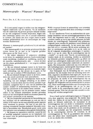 Eerste pagina van het artikel zoals het is gepubliceerd in het tijdschrift