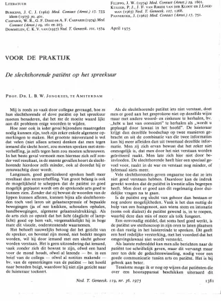Eerste pagina van het artikel zoals het is gepubliceerd in het tijdschrift