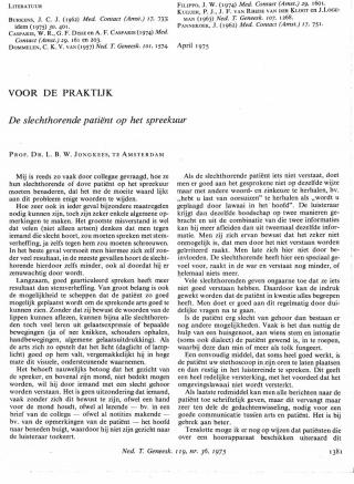 Eerste pagina van het artikel zoals het is gepubliceerd in het tijdschrift