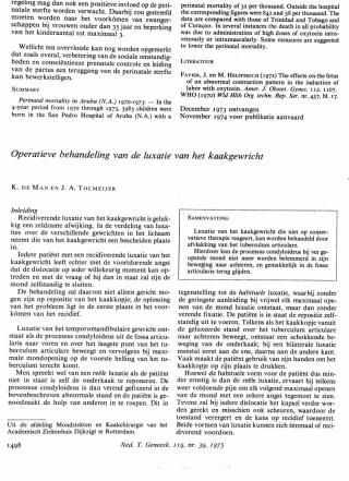 Eerste pagina van het artikel zoals het is gepubliceerd in het tijdschrift