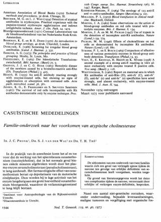 Eerste pagina van het artikel zoals het is gepubliceerd in het tijdschrift