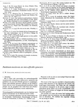 Eerste pagina van het artikel zoals het is gepubliceerd in het tijdschrift