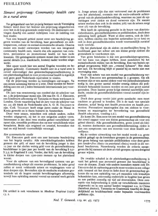 Eerste pagina van het artikel zoals het is gepubliceerd in het tijdschrift