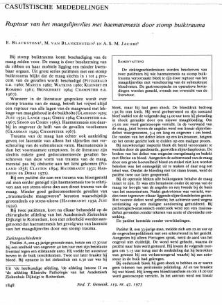 Eerste pagina van het artikel zoals het is gepubliceerd in het tijdschrift