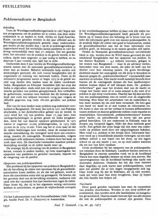 Eerste pagina van het artikel zoals het is gepubliceerd in het tijdschrift