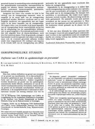 Eerste pagina van het artikel zoals het is gepubliceerd in het tijdschrift