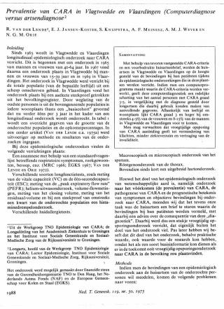 Eerste pagina van het artikel zoals het is gepubliceerd in het tijdschrift