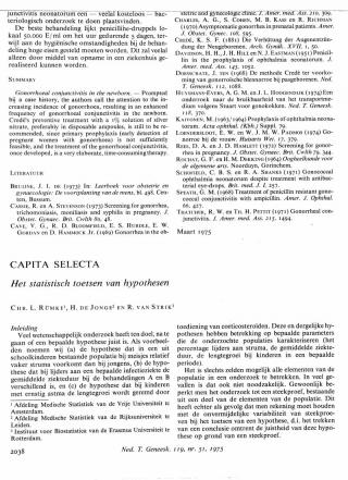 Eerste pagina van het artikel zoals het is gepubliceerd in het tijdschrift