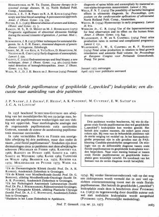 Eerste pagina van het artikel zoals het is gepubliceerd in het tijdschrift