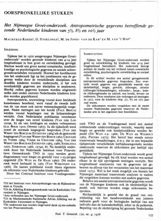 Eerste pagina van het artikel zoals het is gepubliceerd in het tijdschrift