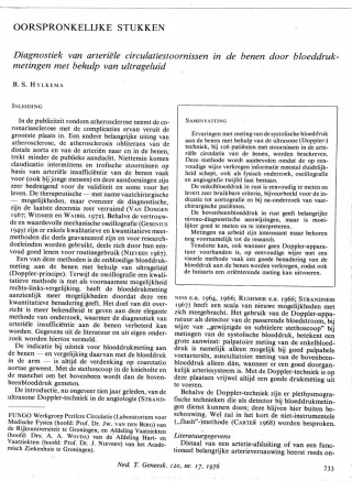 Eerste pagina van het artikel zoals het is gepubliceerd in het tijdschrift