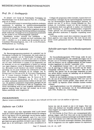 Eerste pagina van het artikel zoals het is gepubliceerd in het tijdschrift