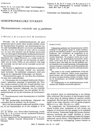 Eerste pagina van het artikel zoals het is gepubliceerd in het tijdschrift