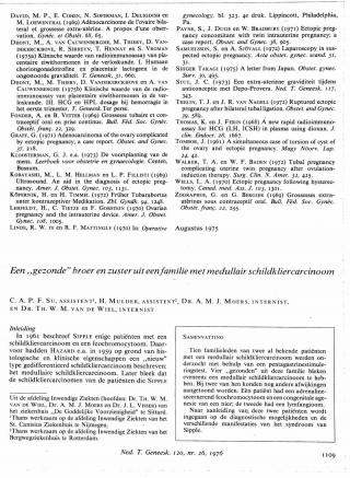 Eerste pagina van het artikel zoals het is gepubliceerd in het tijdschrift