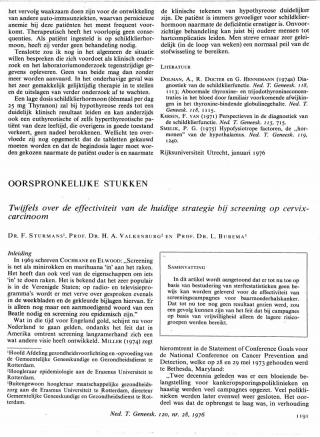 Eerste pagina van het artikel zoals het is gepubliceerd in het tijdschrift