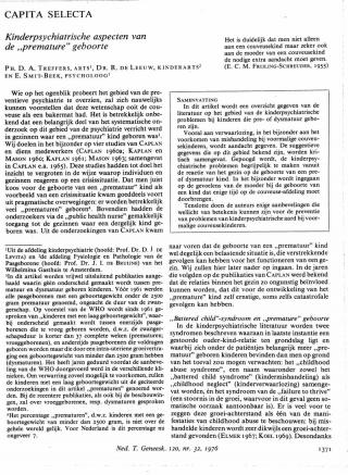 Eerste pagina van het artikel zoals het is gepubliceerd in het tijdschrift