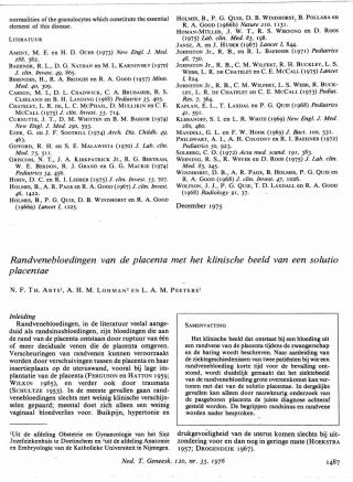 Eerste pagina van het artikel zoals het is gepubliceerd in het tijdschrift