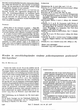 Eerste pagina van het artikel zoals het is gepubliceerd in het tijdschrift