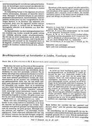 Eerste pagina van het artikel zoals het is gepubliceerd in het tijdschrift