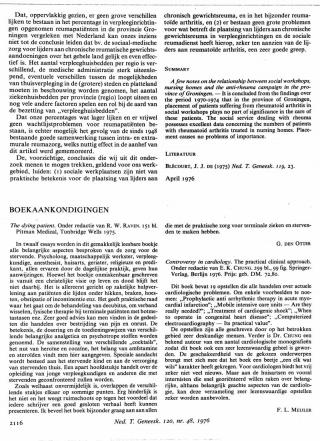 Eerste pagina van het artikel zoals het is gepubliceerd in het tijdschrift