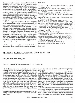 Eerste pagina van het artikel zoals het is gepubliceerd in het tijdschrift