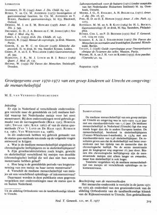 Eerste pagina van het artikel zoals het is gepubliceerd in het tijdschrift