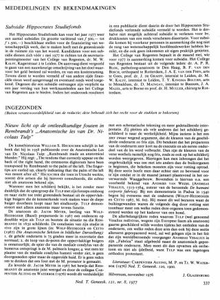 Eerste pagina van het artikel zoals het is gepubliceerd in het tijdschrift