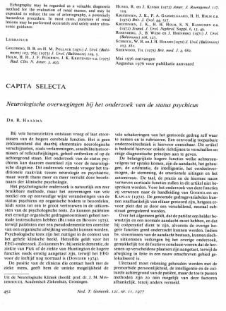 Eerste pagina van het artikel zoals het is gepubliceerd in het tijdschrift