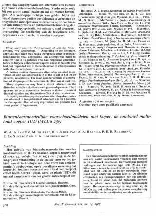 Eerste pagina van het artikel zoals het is gepubliceerd in het tijdschrift