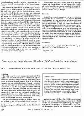 Eerste pagina van het artikel zoals het is gepubliceerd in het tijdschrift