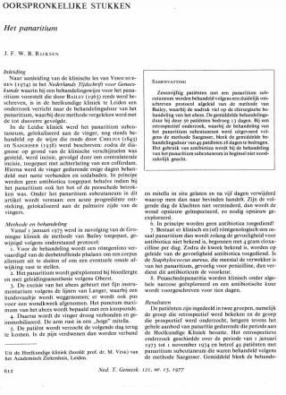 Eerste pagina van het artikel zoals het is gepubliceerd in het tijdschrift