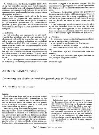 Eerste pagina van het artikel zoals het is gepubliceerd in het tijdschrift