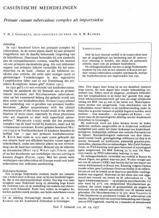 Eerste pagina van het artikel zoals het is gepubliceerd in het tijdschrift