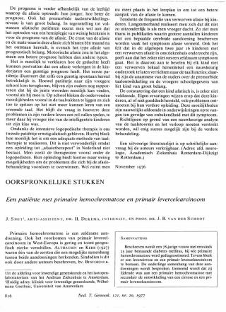 Eerste pagina van het artikel zoals het is gepubliceerd in het tijdschrift