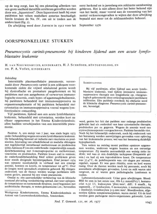 Eerste pagina van het artikel zoals het is gepubliceerd in het tijdschrift