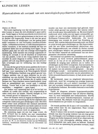 Eerste pagina van het artikel zoals het is gepubliceerd in het tijdschrift