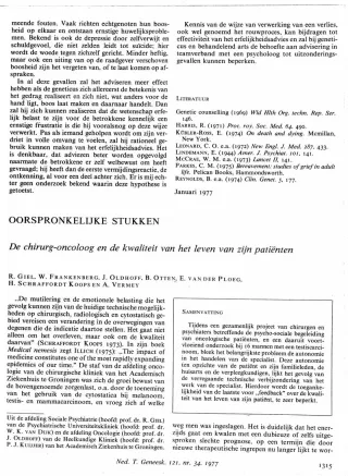 Eerste pagina van het artikel zoals het is gepubliceerd in het tijdschrift