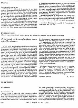 Eerste pagina van het artikel zoals het is gepubliceerd in het tijdschrift