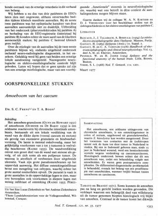 Eerste pagina van het artikel zoals het is gepubliceerd in het tijdschrift