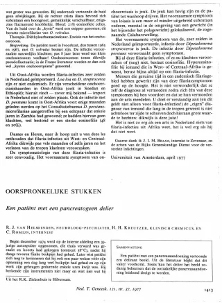 Eerste pagina van het artikel zoals het is gepubliceerd in het tijdschrift