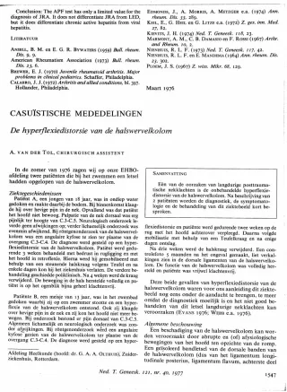 Eerste pagina van het artikel zoals het is gepubliceerd in het tijdschrift
