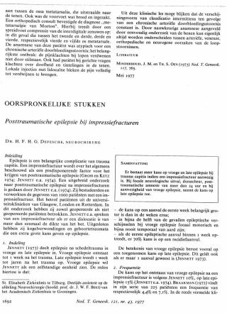 Eerste pagina van het artikel zoals het is gepubliceerd in het tijdschrift