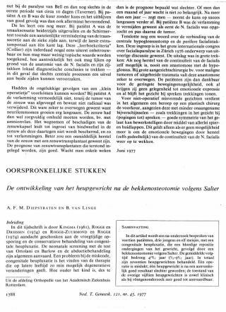 Eerste pagina van het artikel zoals het is gepubliceerd in het tijdschrift