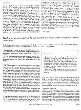 Eerste pagina van het artikel zoals het is gepubliceerd in het tijdschrift