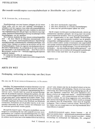 Eerste pagina van het artikel zoals het is gepubliceerd in het tijdschrift