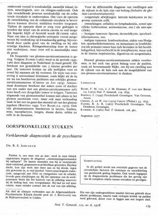 Eerste pagina van het artikel zoals het is gepubliceerd in het tijdschrift